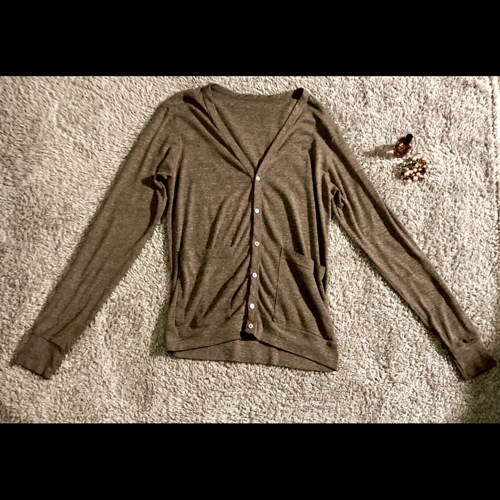 American Apparel Light Brown Cardigan